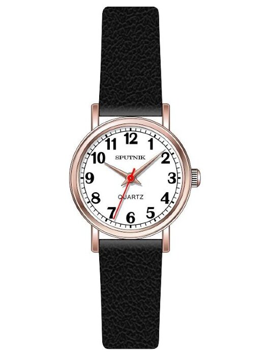 Наручные часы Спутник Л-201380-8 (бел.) черный рем