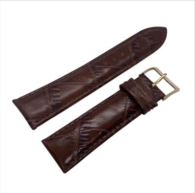 8.Ремешки NAGATA Коричневый КРОКО 22 22мм