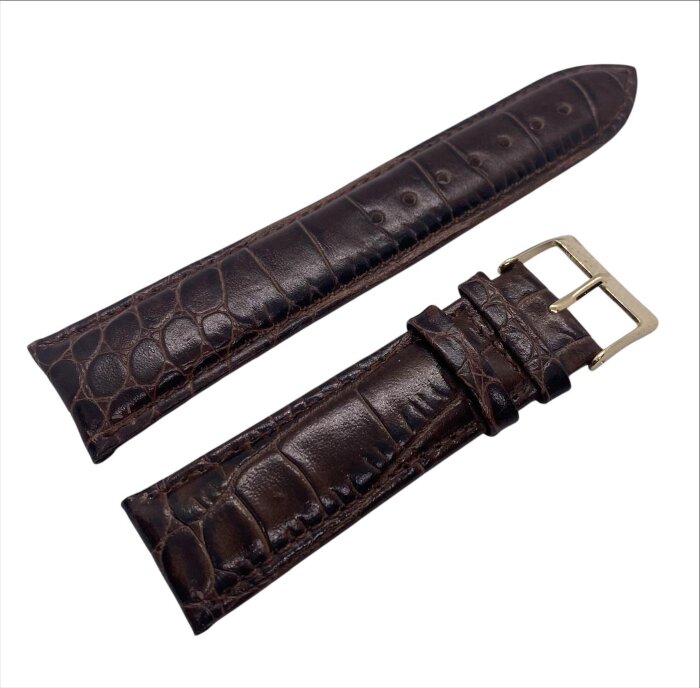 8.Ремешки NAGATA Коричневый КРОКО 23 22мм