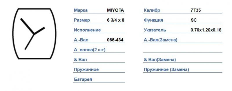 Miyota 7T35 Patskan time
