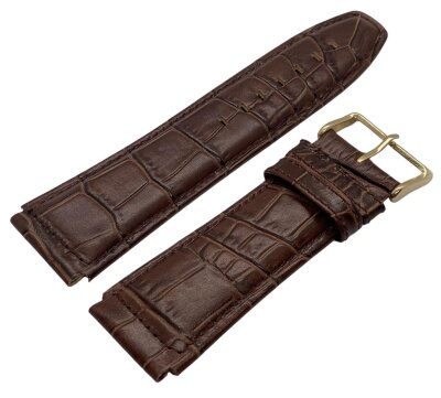 Ремешок Poljot корич. кроко 24 мм