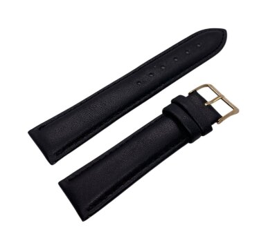 Ремешки NAGATA Черный гладкий 20мм