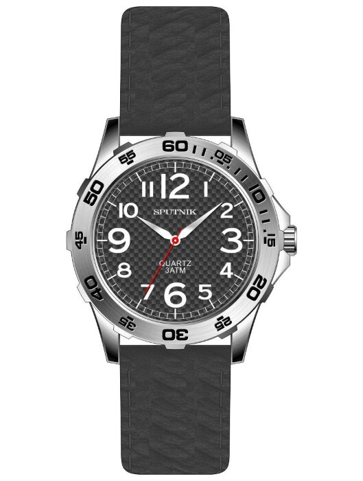 Наручные часы Спутник М-858430 Н-1 (серый)кож.рем