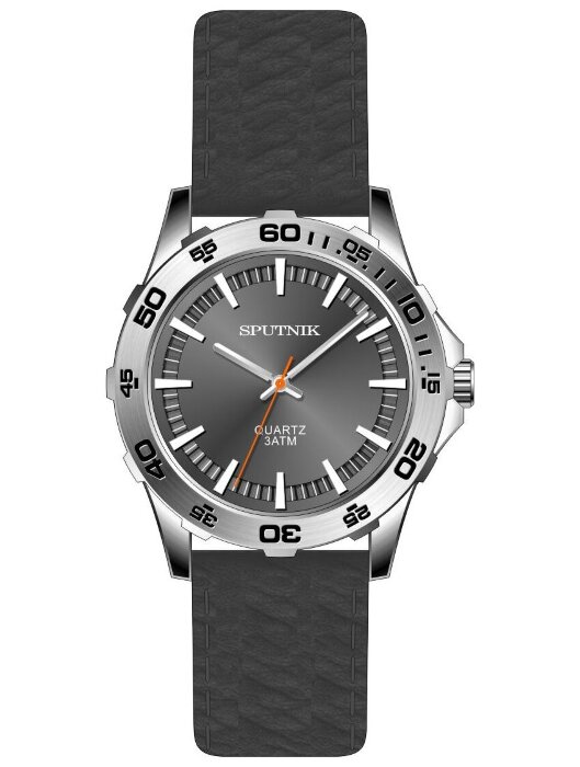 Наручные часы Спутник М-858431 Н-1 (серый)кож.рем