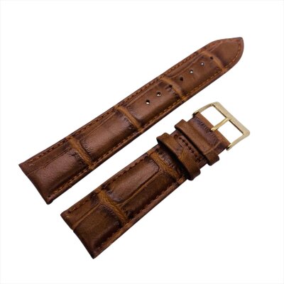 8.Ремешки NAGATA Коричневый КРОКО 29 22мм