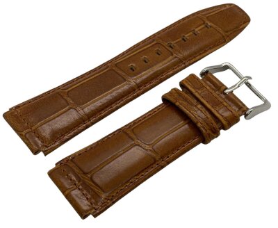 Ремешок Poljot светл-корич кроко глянц 22 мм