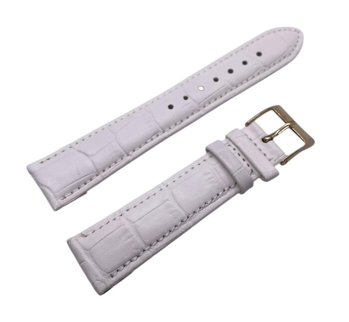 Ремешки NAGATA Белый КРОКО 1 20мм
