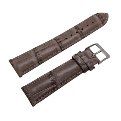 Ремешки NAGATA Серый КРОКО 20мм