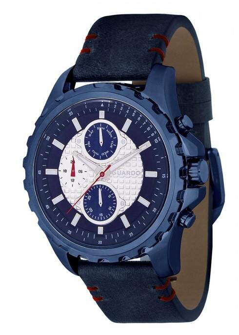 Наручные часы GUARDO Premium 11252-6 синий+сталь