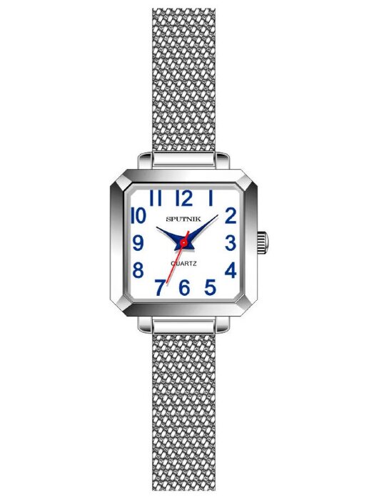 Наручные часы Спутник Л-800120-1 (бел.,син.оф.)