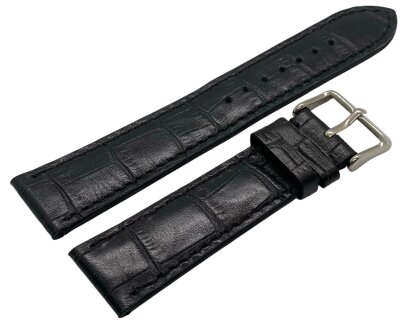 Ремешок Poljot черн кроко 22 мм