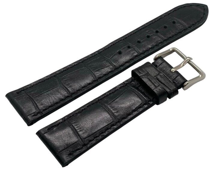 Ремешок Poljot черн кроко 22 мм Ремешок Poljot черн кроко 22 мм