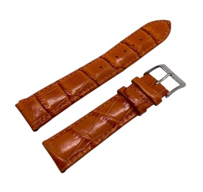 Ремешки NAGATA Рыжий КРОКО Лак 20мм