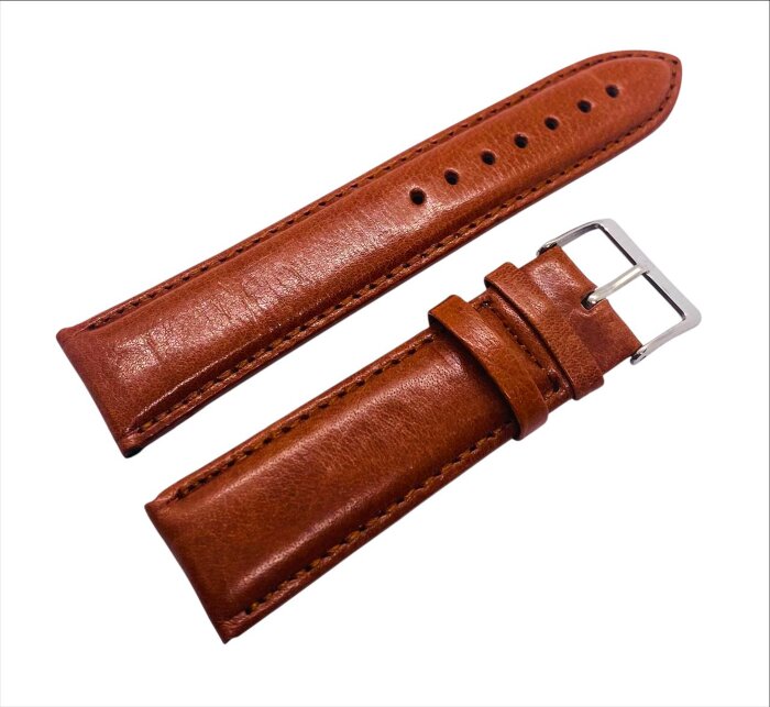 8.Ремешки NAGATA Коричневый гладкий 5 22мм