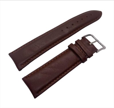 8.Ремешки NAGATA Коричневый гладкий 7 22мм