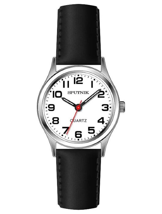 Наручные часы Спутник Л-201320-1 (бел.) черный рем