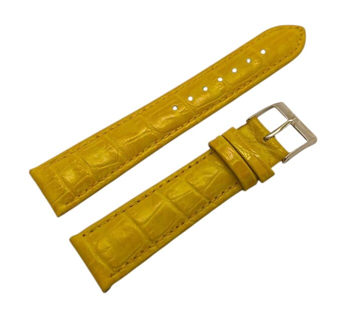 Ремешки NAGATA Желтый КРОКО 1 20мм