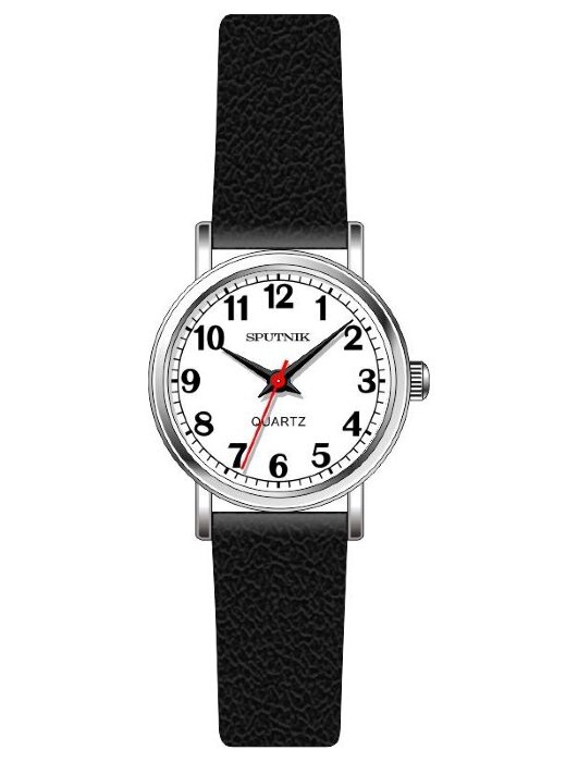 Наручные часы Спутник Л-201380-1 (бел.) черный рем