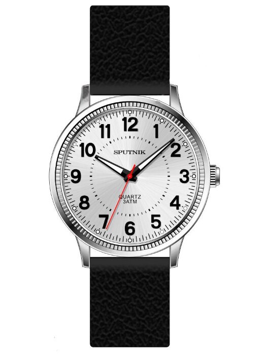 Наручные часы Спутник М-858273 Н-1 (сталь)кож.рем