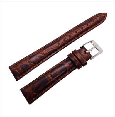 5.Ремешки NAGATA Коричневый КРОКО 30 16мм