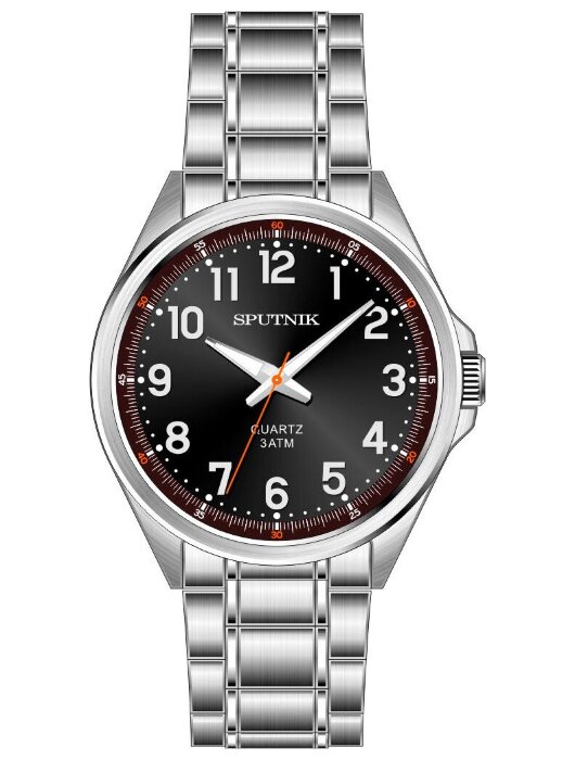 Наручные часы Спутник М-996900-1 (черн.,бел.оф.)