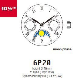Механизм Miyota 6P20