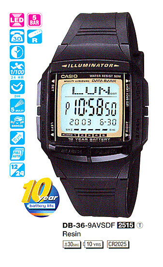 Наручные часы CASIO DB-36-9A