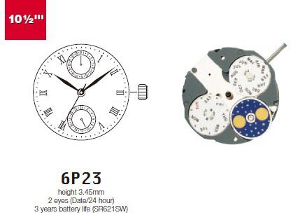 Miyota 6P23 Patskan time