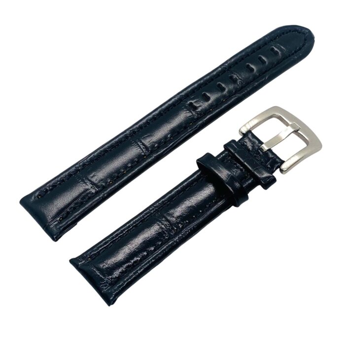 Ремешок BREATLING XL Черный KROKO глянец 18мм