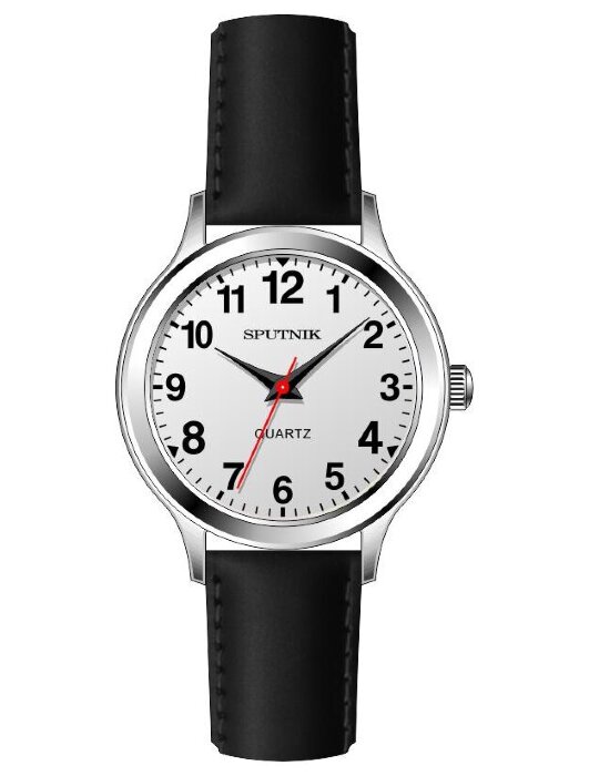 Наручные часы Спутник Л-201260-1 (сталь) черный рем