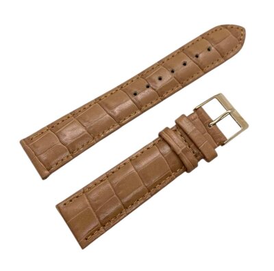 Ремешки NAGATA Кофейный КРОКО 20мм