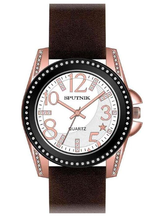 Наручные часы Спутник Л-300176-8.3 (бел.) коричневый рем