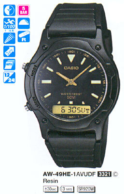 Наручные часы CASIO AW-49HE-1A